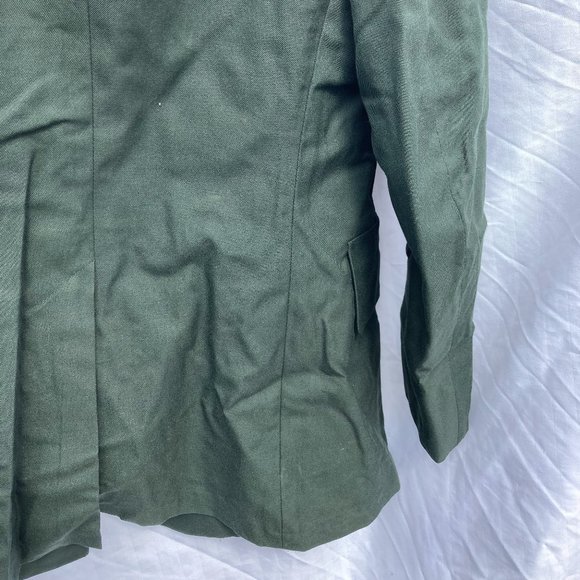 Vintage U.S. Army Men's Coat Green 36R Dress Uniform DeRossi & Son Overcoat - Picture 8 of 10